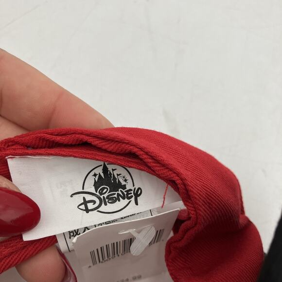 Disney Minnie Mouse Red & White Polkadots W/Black Ears, Adult Women's Visor NWT - Picture 6 of 10
